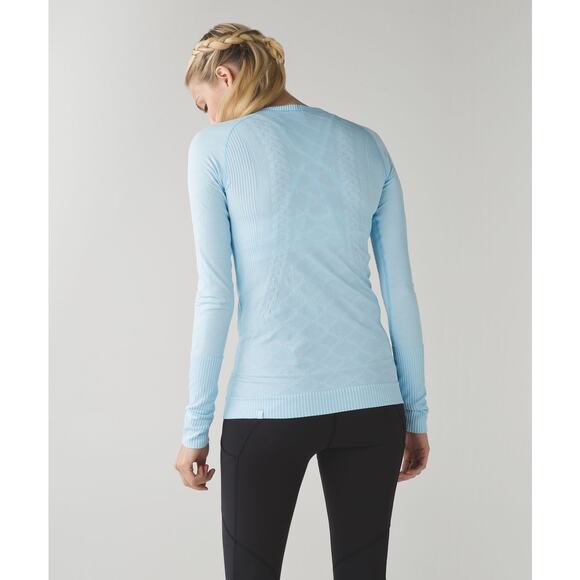 Lululemon Rest Less Pullover Heathered Caspian Blue Size 4 - Picture 2 of 5